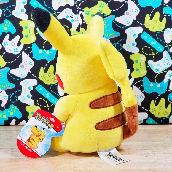 Jazwares Pokemon S4 PIKACHU 8" 2021 100% Genuine Collectible Gaming Plush - Picture 5 of 11